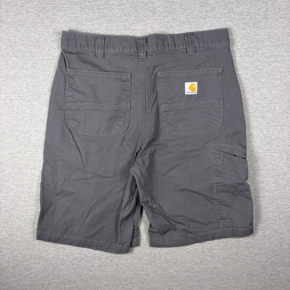 Carhartt Rigby Shorts Mens 33 Gray Relaxed Fit Utility Carpenter 102514-039